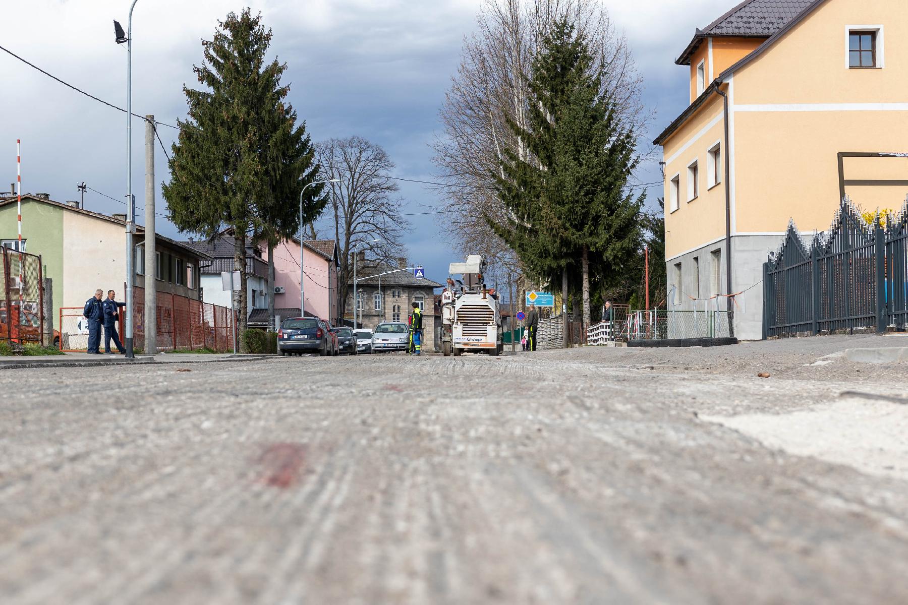 Završeni radovi na sanaciji dijela ulice Đačka u Bihaću, u blizini Gimnazije Bihać. 